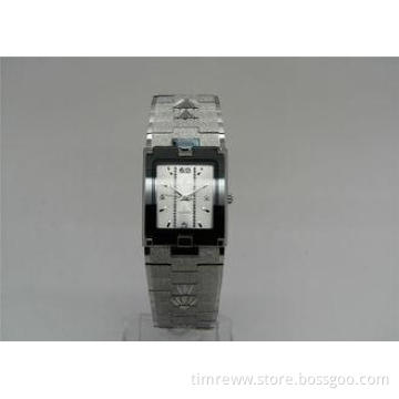 Female Brass Wrist Watch square shape shiny effect 3ATM wat